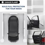Garage Planet H1 Garage Wall Protector Car Door Wall Protector, Tool-Free, Designed in Australia (White, 2 Pack)
