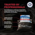 Adventure Medical Kits QuikClot Advanced Clotting Gauze - Stops Bleeding Up to 5X Faster Than Standard Gauze - Kaolin Hemostatic Dressing - for First Aid Kits & Survival Gear - 3 x 24