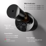 Airversa Waterless Essential Oil Diffuser Starter Kit with 4 x 10mL Hotel Scent Fragrance Oil, Battery Operated Mini Scent Air Machine Portable Diffuser for Home Car Office, AN8 Kit Black