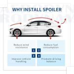 XPHAZZ Carbon Fiber Pattern F30 Spoiler PSM-Style Compatible with (2013-2018) 3 Series F30 Sedan / F80 M3 Sedan