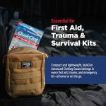 Adventure Medical Kits QuikClot Advanced Clotting Gauze - Stops Bleeding Up to 5X Faster Than Standard Gauze - Kaolin Hemostatic Dressing - for First Aid Kits & Survival Gear - 3 x 24