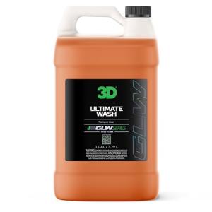 3D Ultimate Wash - 1 Gallon - pH Neutral Car Wash Soap with Ultra Foam, Scratch-Free, High-Foaming Shampoo for Paint Protection, Safe for All Finishes