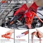 VEIYIE Roadside Emergency car kit for Vehicles, Car First Aid Emergency kit with Portable Air Compressor, Heavy Duty Jumper Cables, Tow Strap, Road Trip Essentials Safety kit, New Driver Gifts