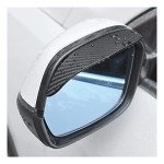2PCS Waterproof Carbon Fiber Side Mirror Guards