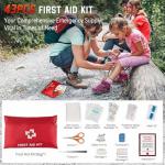 VEIYIE Roadside Emergency car kit for Vehicles, Car First Aid Emergency kit with Portable Air Compressor, Heavy Duty Jumper Cables, Tow Strap, Road Trip Essentials Safety kit, New Driver Gifts