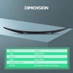 SCITOO Spoiler Wing Fits for 2010-2016 for Audi A5 Coupe Glossy Black M4 Style Rear Trunk Spoiler Wing