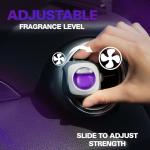 Air Jungles Lavender Scent Car Air Freshener Vent Clip, 6 Count Long Lasting Up to 180 days, Natural Essential Oil Car Fragrance for Women and Men, Odor Eliminator - 4ml Each