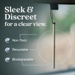 Enviroscent Non-Toxic* Car Air Freshener Auto Stix® - Scents Made Safer - Enjoy Fragrance Lasts Up to 180 Days - Includes Auto Stix® Diffusers & Elastic Loops - Black Vanilla & Mandarin (Pack of 3)