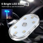 4-Pack Wireless LED Interior Car Lights, 7 Colors