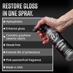 Adam's Polishes Graphene Detail Spray (16 Fl Oz) - Extend Protection of Waxes, Sealants, & Coatings | Waterless Detailer For Car Detailing | Clay Bar, Drying Aid, Add Ceramic Graphene Protection