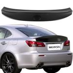 SCITOO ABS Spoiler for 2008-2014 for Lexus for is F,2006-2013 for Lexus for IS250,2006-2013 for Lexus for IS350 Trunk Spoiler Roof Lip Kit, Car Rear Spoiler Exterior Rear Spoiler Kit (Matte Black)