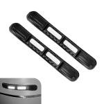 culycey 2 PCS Car Bumper Guard Strip, Reflective Anti-scratch Bumper Protector Strips, TPU Anti-collision Door Edge Guards Trim, for Most Cars, Trucks, SUVs (White)