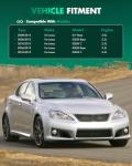 SCITOO ABS Spoiler for 2008-2014 for Lexus for is F,2006-2013 for Lexus for IS250,2006-2013 for Lexus for IS350 Trunk Spoiler Roof Lip Kit, Car Rear Spoiler Exterior Rear Spoiler Kit (Matte Black)
