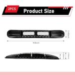 culycey 2 PCS Car Bumper Guard Strip, Reflective Anti-scratch Bumper Protector Strips, TPU Anti-collision Door Edge Guards Trim, for Most Cars, Trucks, SUVs (White)