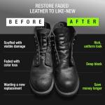 Griffin Black Leather Dye for Shoes & Boots – 2.5oz – Repairs Scuffs, Scratches & Fading – Permanent Leather & Suede Dye for Furniture, Car Seats, Jackets, Upholstery & More – Made in USA