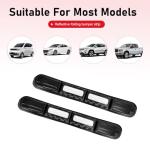 culycey 2 PCS Car Bumper Guard Strip, Reflective Anti-scratch Bumper Protector Strips, TPU Anti-collision Door Edge Guards Trim, for Most Cars, Trucks, SUVs (White)