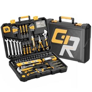 GRENPRO 219PCS Tool Set Tool Kit For Home, Car Motorcycle Automotive Basic Dorm Starter Household Hand Tool Kits, Mechanics Tools Set For Women, Portable Plastic Tool Boxes Organizers And Storage Case