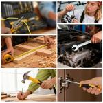 GRENPRO 219PCS Tool Set Tool Kit For Home, Car Motorcycle Automotive Basic Dorm Starter Household Hand Tool Kits, Mechanics Tools Set For Women, Portable Plastic Tool Boxes Organizers And Storage Case