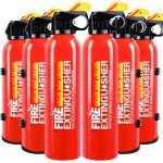 6 Pack Fire Extinguisher for Home with Wall Mount - 620ml Portable Fire Extinguisher for Car Vehicle Boat House Kitchen, Water-Based Fire Extinguisher for A, B, C, K Fire