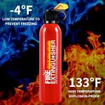 6 Pack Fire Extinguisher for Home with Wall Mount - 620ml Portable Fire Extinguisher for Car Vehicle Boat House Kitchen, Water-Based Fire Extinguisher for A, B, C, K Fire