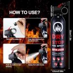 Dry Stop Fire Extinguisher Spray - 2 Packs Portable Fire Extinguisher with Mount for Boat Vehicle Home Car Garage Kitchen, 600g Dry Powder Fire Extinguishers for Electrical Grease Battery Fires & More