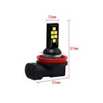 SOCAL-LED LIGHTING 2x LED Fog Light Bulb for Powersports Advanced 3030 SMD Bright Colorful Daytime Running DRL Lamp - H11 (H9, H8), Pink Purple