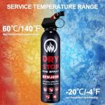Dry Stop Fire Extinguisher Spray - 2 Packs Portable Fire Extinguisher with Mount for Boat Vehicle Home Car Garage Kitchen, 600g Dry Powder Fire Extinguishers for Electrical Grease Battery Fires & More