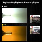SOCAL-LED LIGHTING 2x LED Fog Light Bulb for Powersports Advanced 3030 SMD Bright Colorful Daytime Running DRL Lamp - H11 (H9, H8), Pink Purple