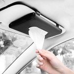 Stylish Leather Tissue and Mask Holder for Cars