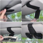 Magnetic Leather Sunglass Holder for Car Visor
