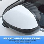 2PCS Waterproof Carbon Fiber Side Mirror Guards