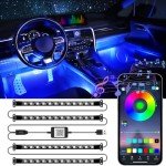 LivTee Smart RGB Interior Car Accent Lights