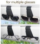 Magnetic Leather Sunglass Holder for Car Visor
