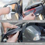 2PCS Waterproof Carbon Fiber Side Mirror Guards