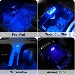 4-Pack Wireless LED Interior Car Lights, 7 Colors