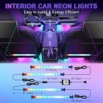 LivTee Smart RGB Interior Car Accent Lights