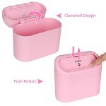 Portable Car Trash Can with Lid - Pink