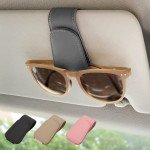 Magnetic Leather Sunglass Holder for Car Visor