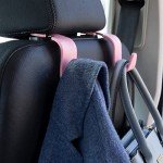 Amooca Universal Car Headrest Hooks - Pink Set
