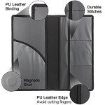 LumiMokki Magnetic Car Document Holder - Black