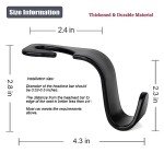 Amooca Universal Car Headrest Hooks - Pink Set