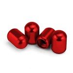 4PCS Universal Car Tire Valve Stem Caps - Red