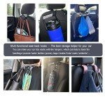 Amooca Universal Car Headrest Hooks - Pink Set