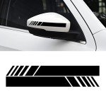 SINGARO Black Rear View Mirror Stickers - 4pcs