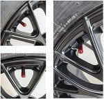 4PCS Universal Car Tire Valve Stem Caps - Red