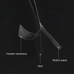 SINGARO Black Rear View Mirror Stickers - 4pcs