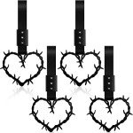 Car Handle Straps for Decorative Convenience (Black)