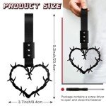 Car Handle Straps for Decorative Convenience (Black)