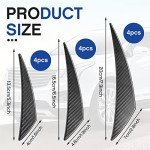 12 Pcs Universal Car Spoiler Canards Kit