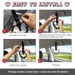 Car Handle Straps for Decorative Convenience (Black)